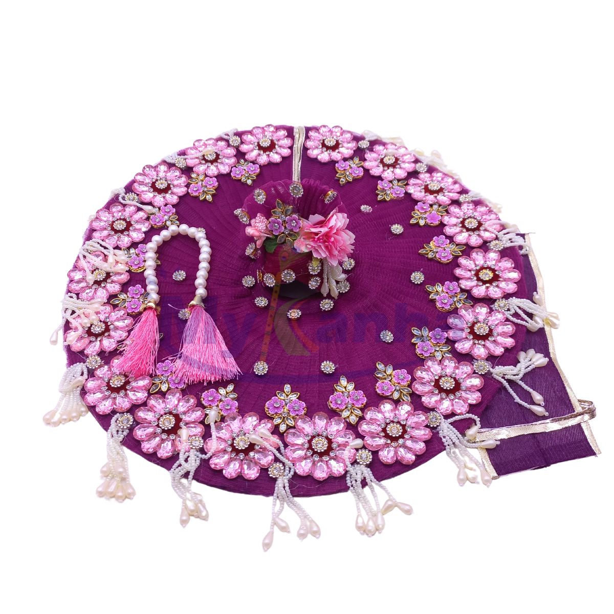 Flower design heavy dress for Laddu Gopal Ji