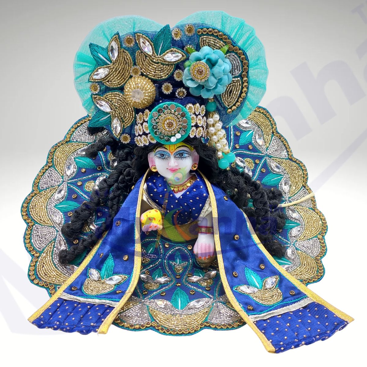 Heavy zari work janmashtami special dress for Laddu Gopal JI