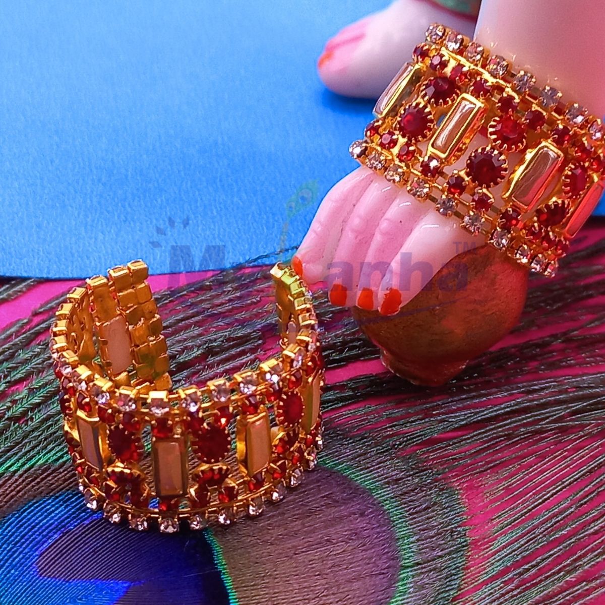 Heavy decorated kangan / Handcuffs for Idols (Large)