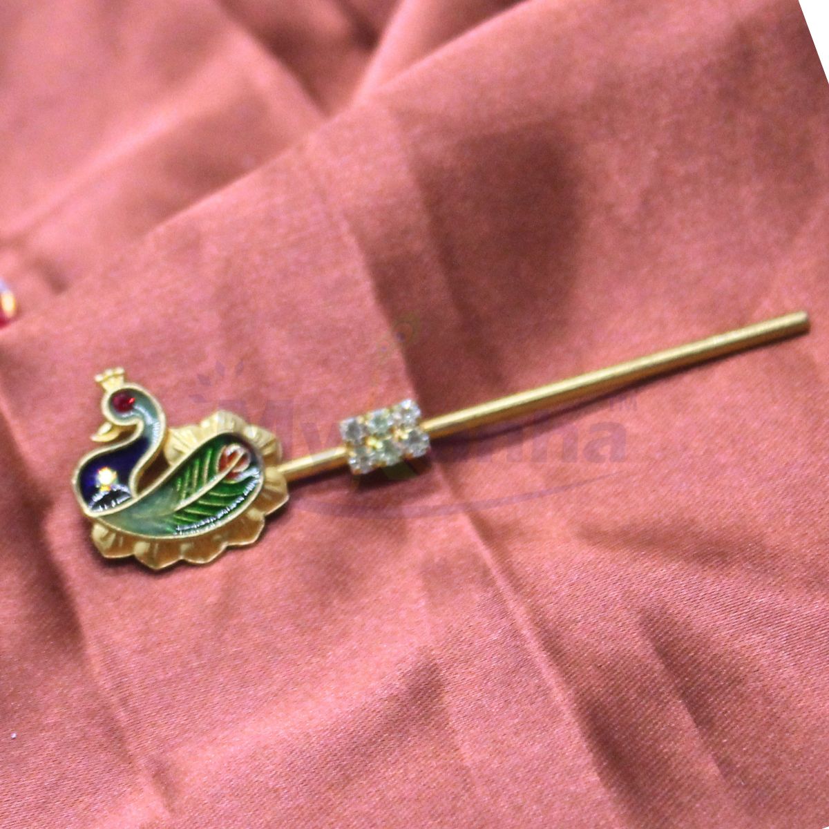 Peacock design flute for Kanha ji ( 3 Inches)