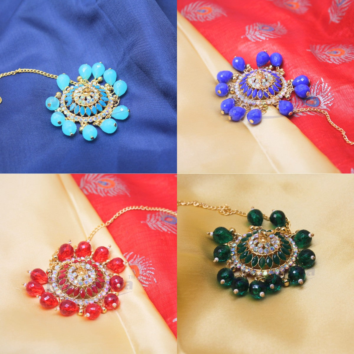 Beaded Decorative Chhattar for Idols (Small)