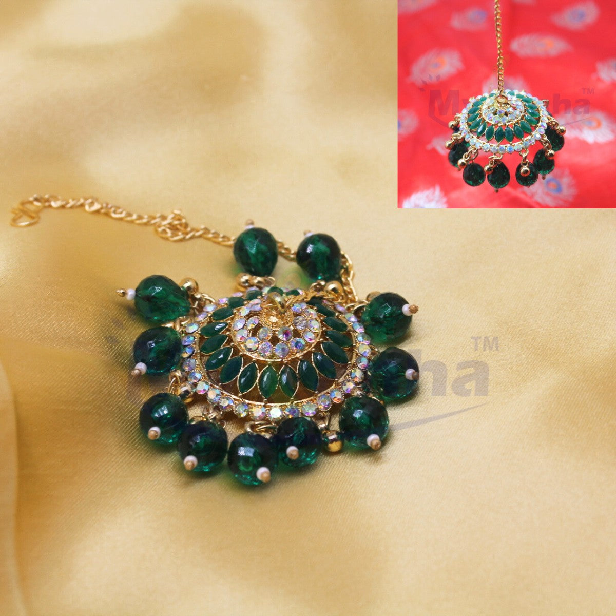 Beaded Decorative Chhattar for Idols (Small)