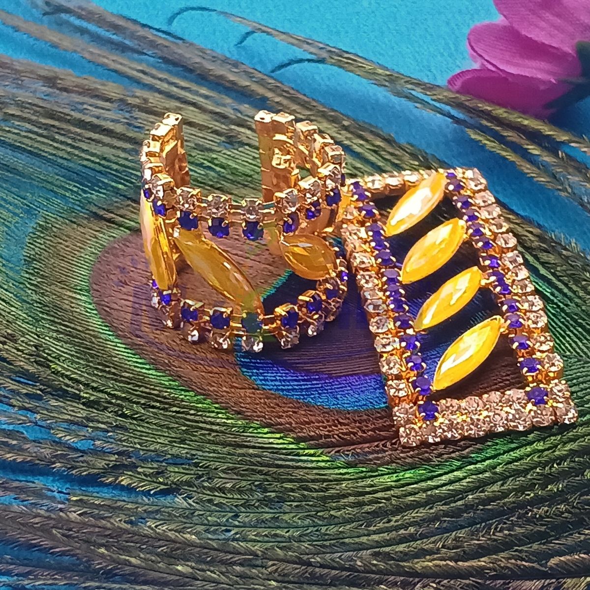 Designer leaf design kangan / Handcuff for Idols