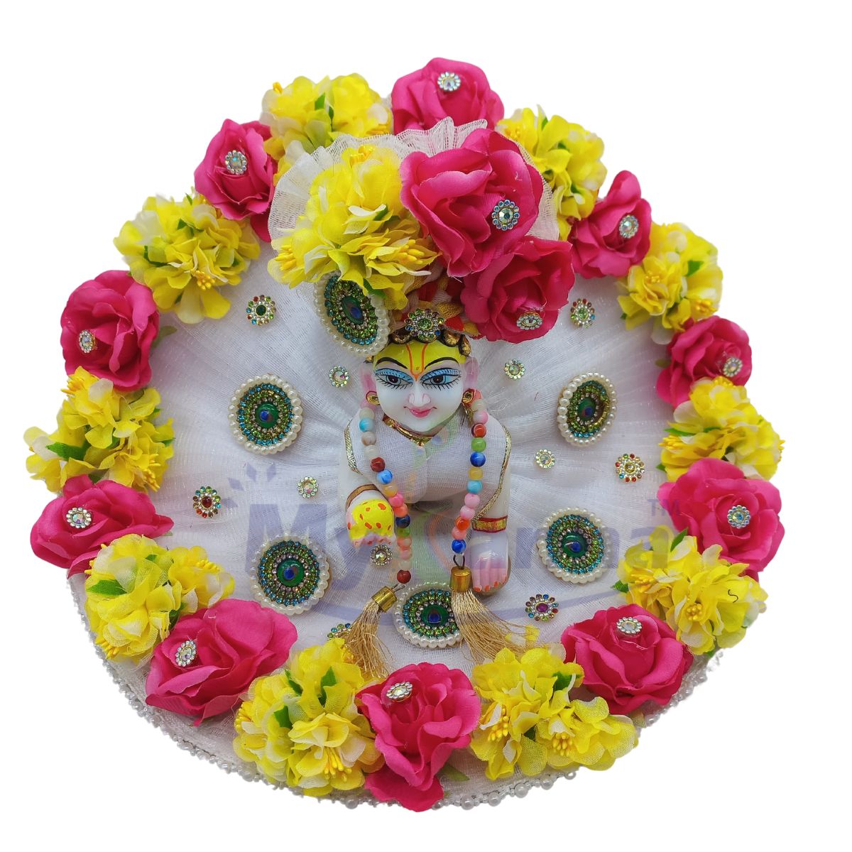 Flower decorated festive special dress for Laddu Gopal ji