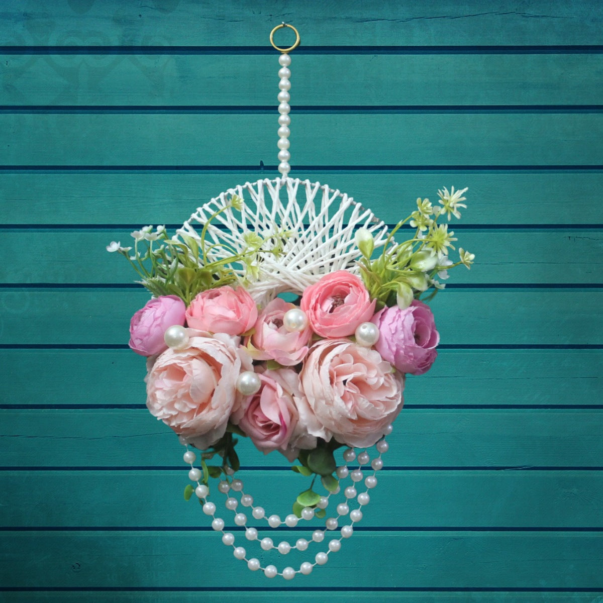 Flower & Macrame decorated handing for home decoration