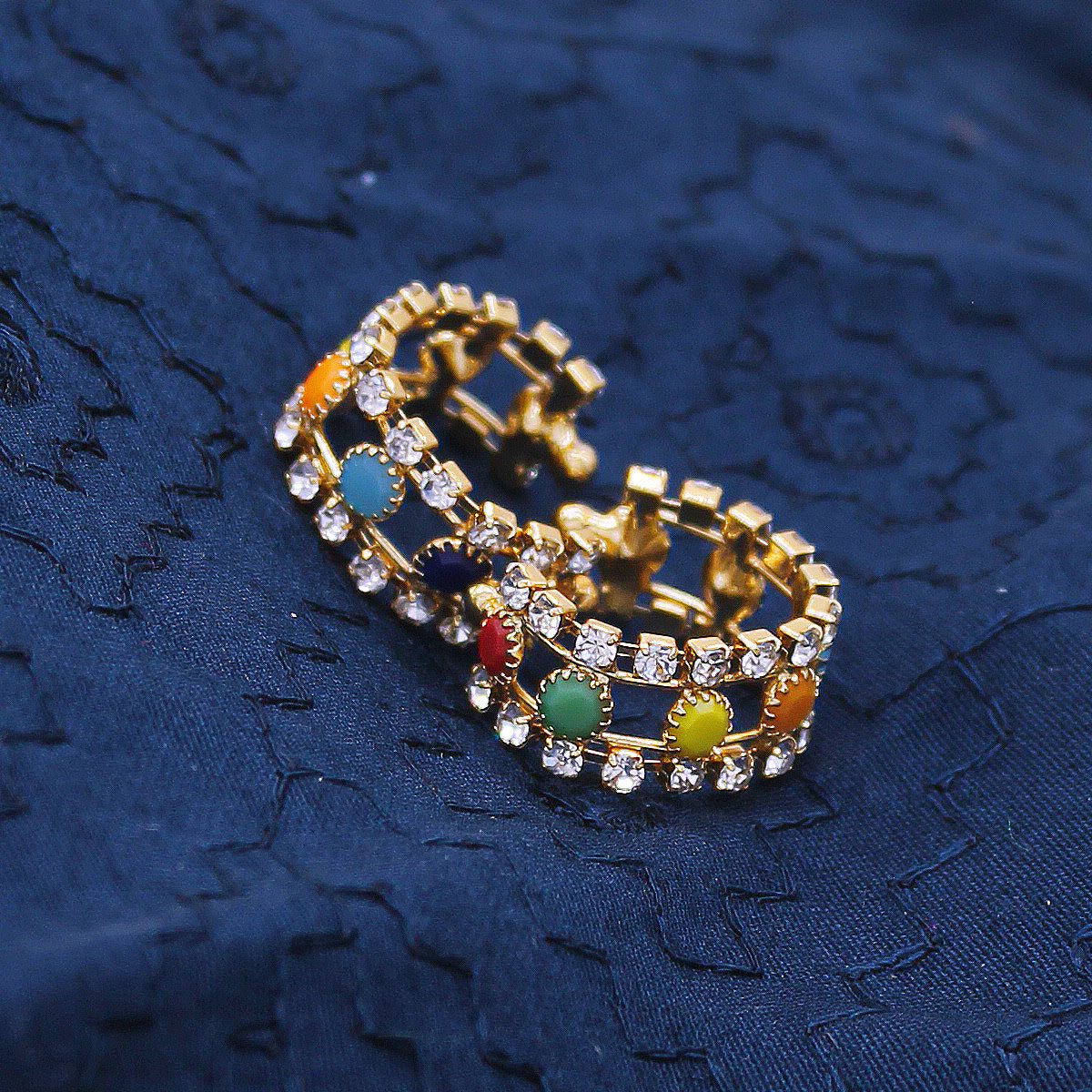 Multicolor beads decorated Handcuffs for Idols