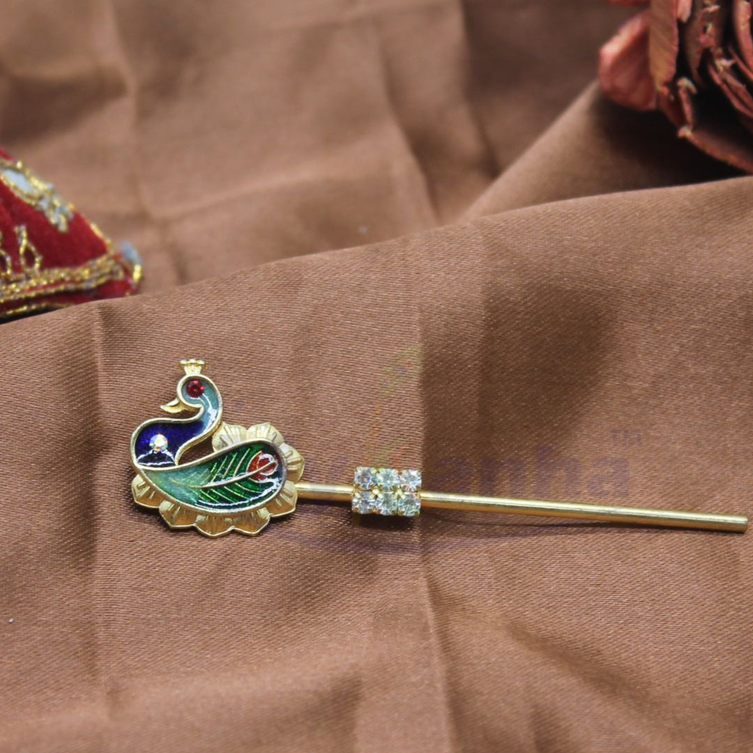 Peacock design flute for Kanha ji ( 3 Inches)