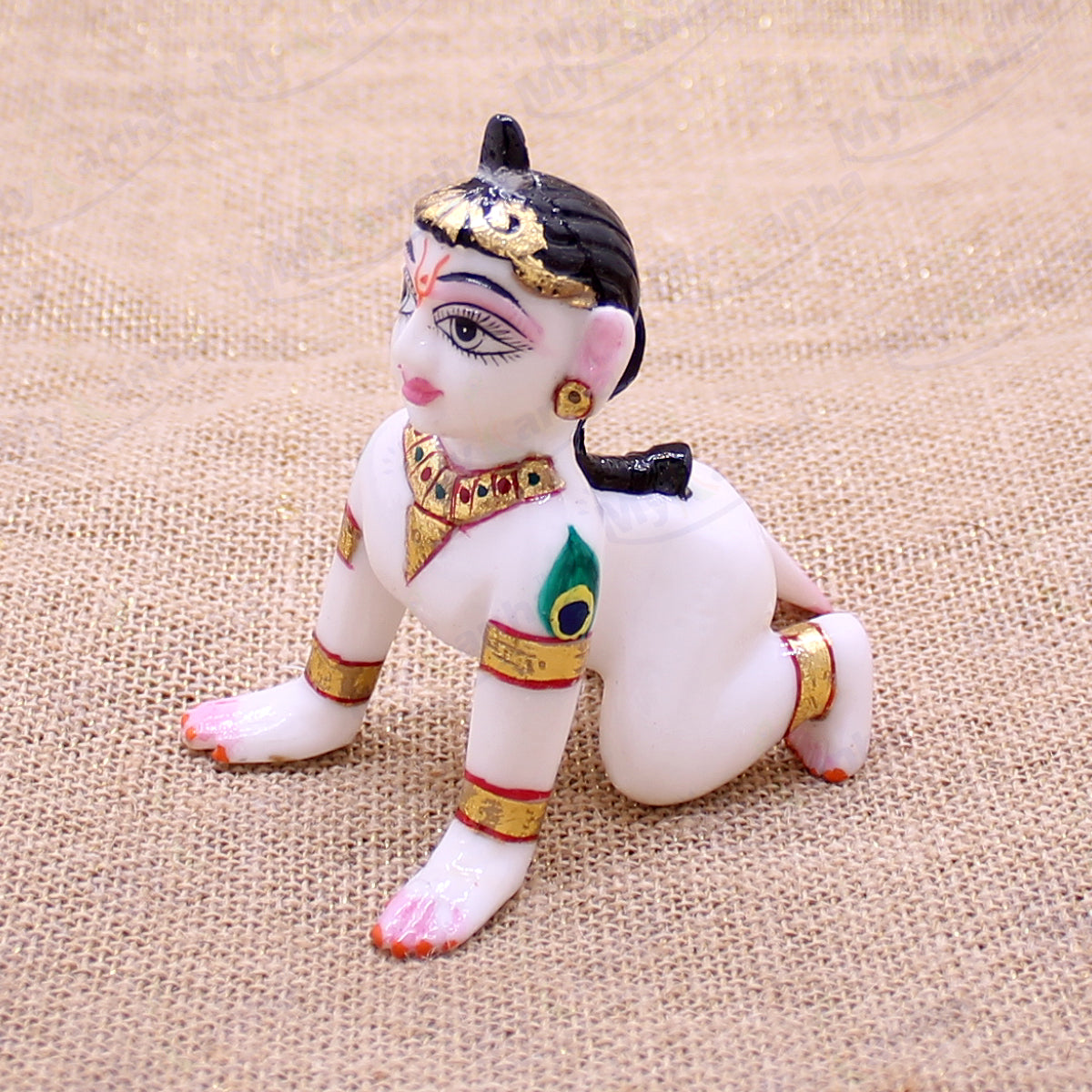 Bal Radha Rani fibre idols with fine quality and makeup - 4 Inches