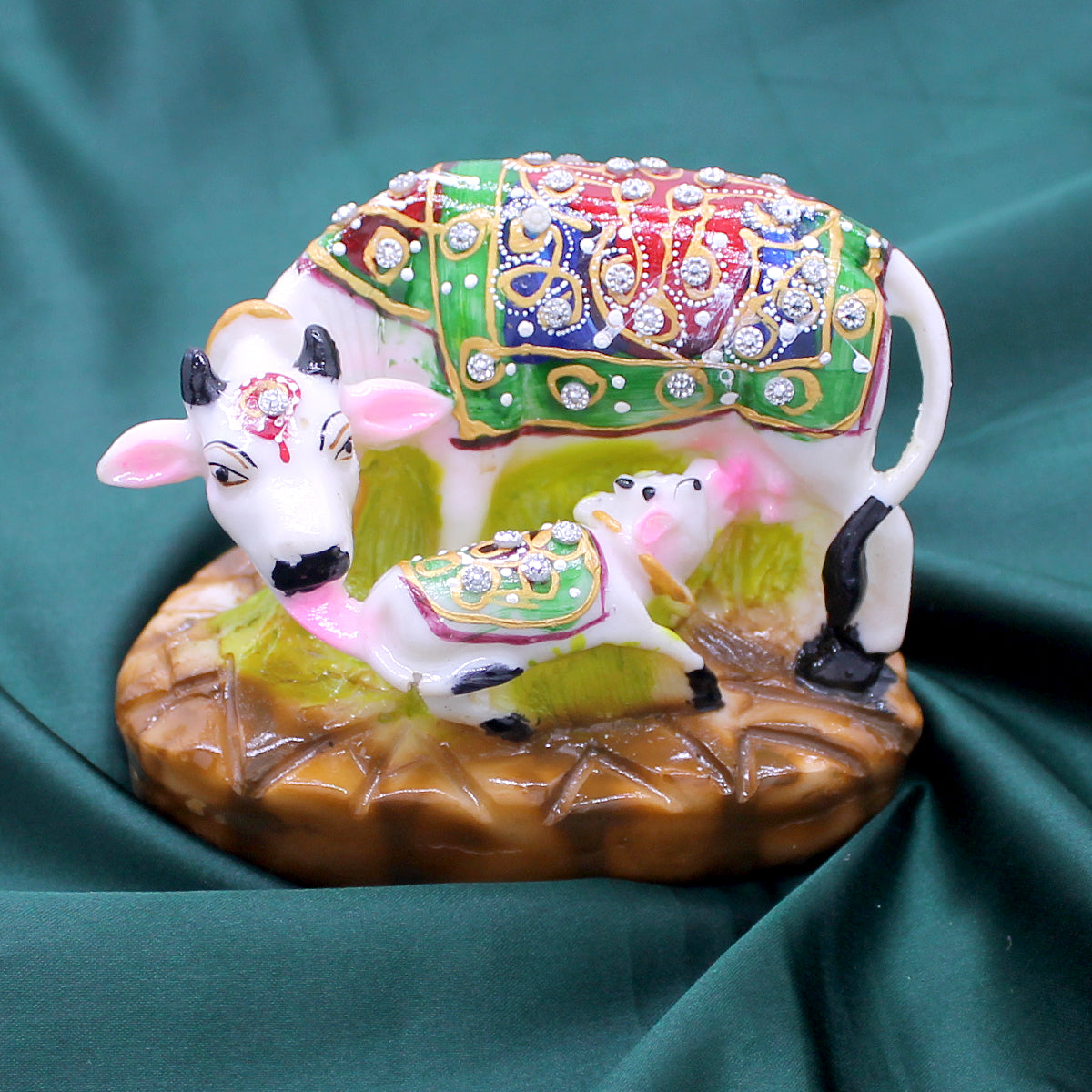 Polyresin Kamdhenu Statue for Home & Office Decorative