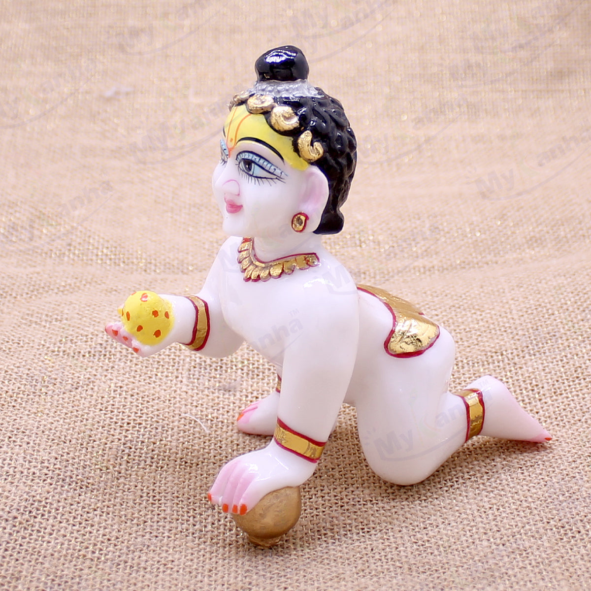 Laddu gopal ji Fibre idol with makeup and fine quality