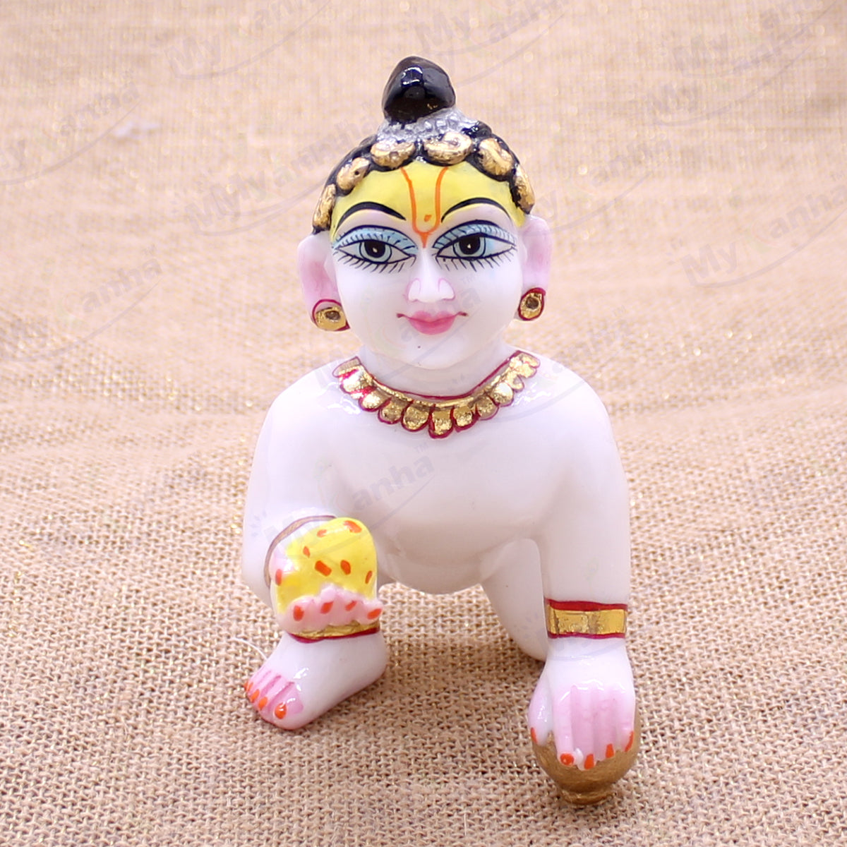 Laddu gopal ji Fibre idol with makeup and fine quality