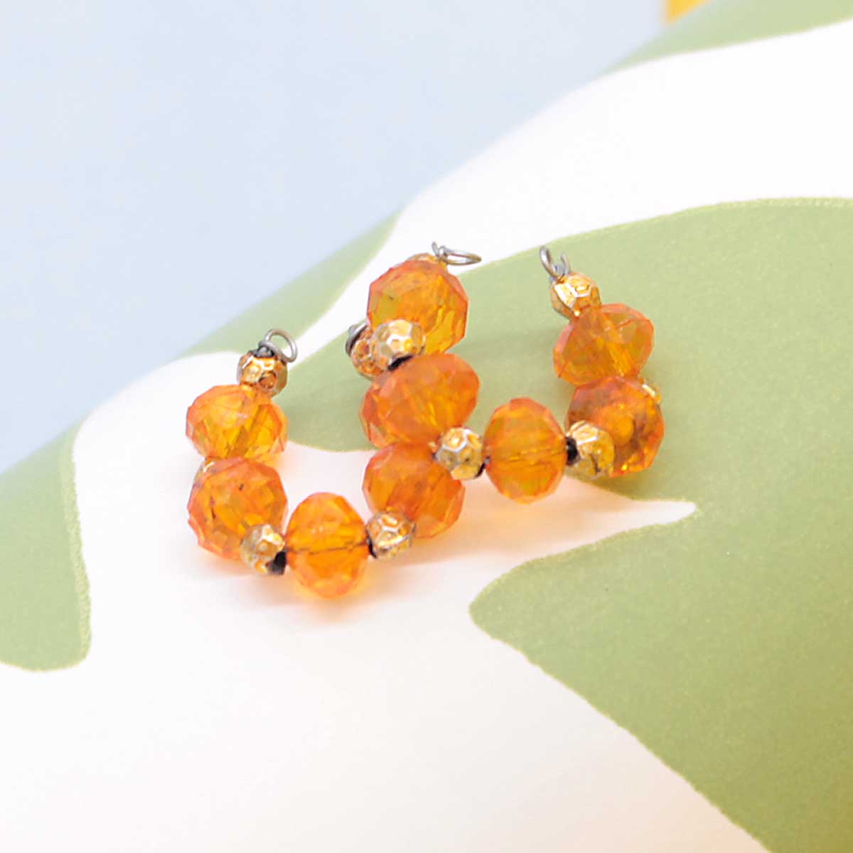 Golden And Orange Decorated Kangan For Laddu Gopal ji