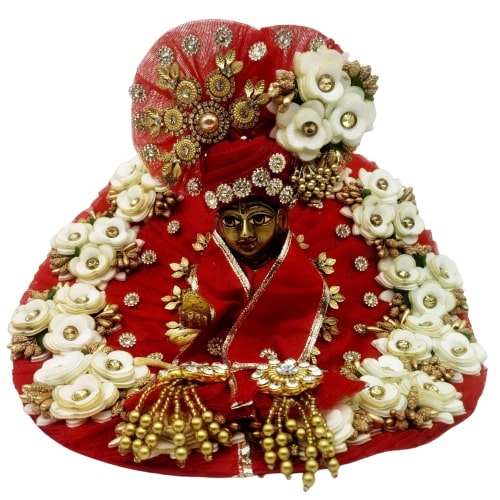 Flower & Stone decorated Heavy Dress For Laddu Gopal