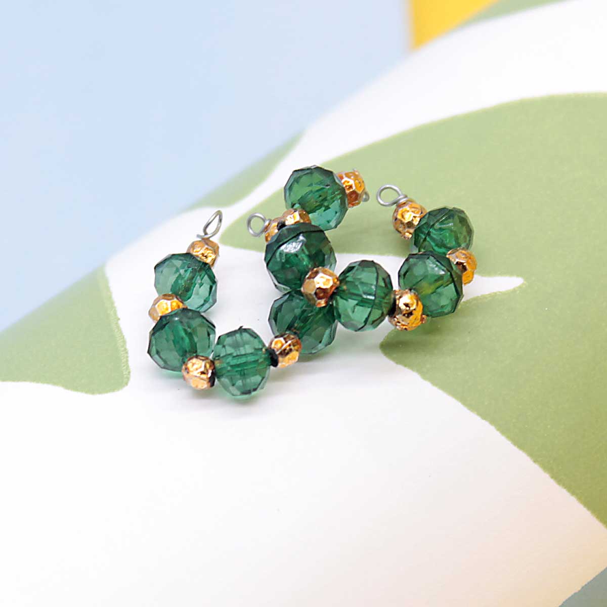 Golden And Pink Stone Decorated Kangan For Laddu Gopal ji