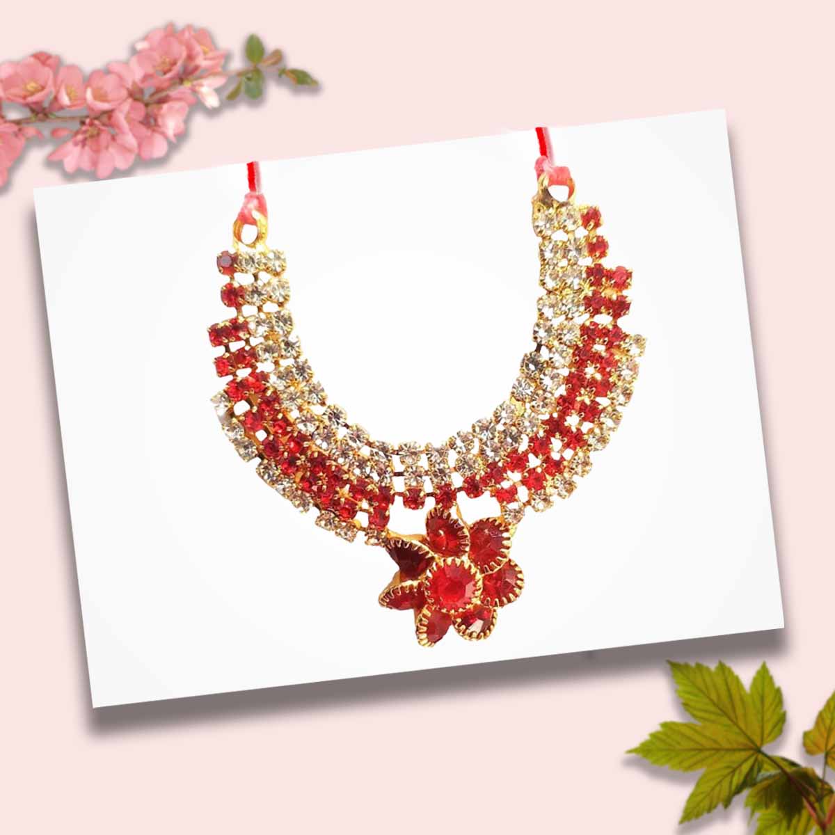 Flower Design Mala for Thakur Ji ( 1.8 Inches )