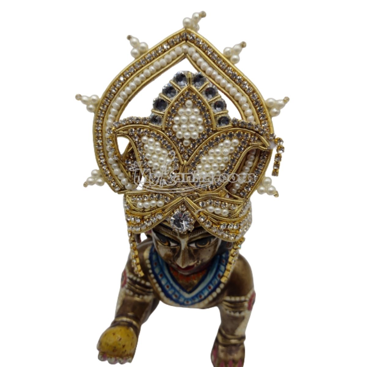 Heavy Designer Mukut For Laddu Gopal/Kanha Ji