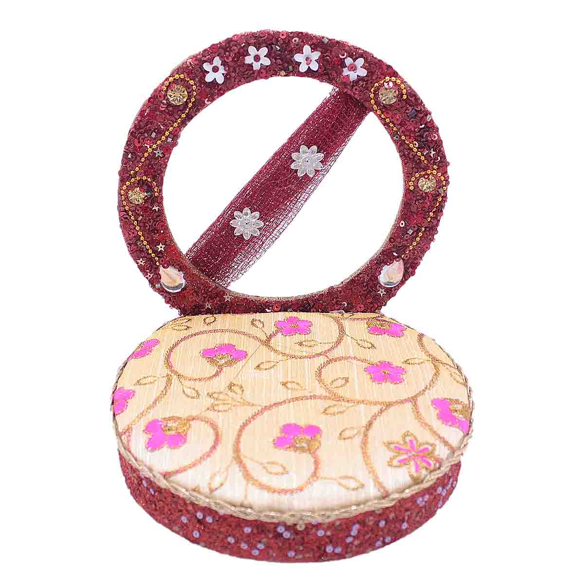 Multicolor Stone Decorated Bed For Laddu Gopal ji