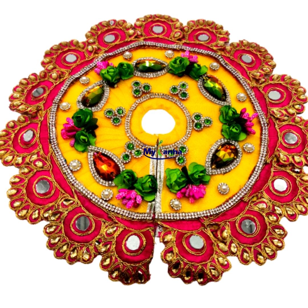 Border and stone decorated dress with Mukut