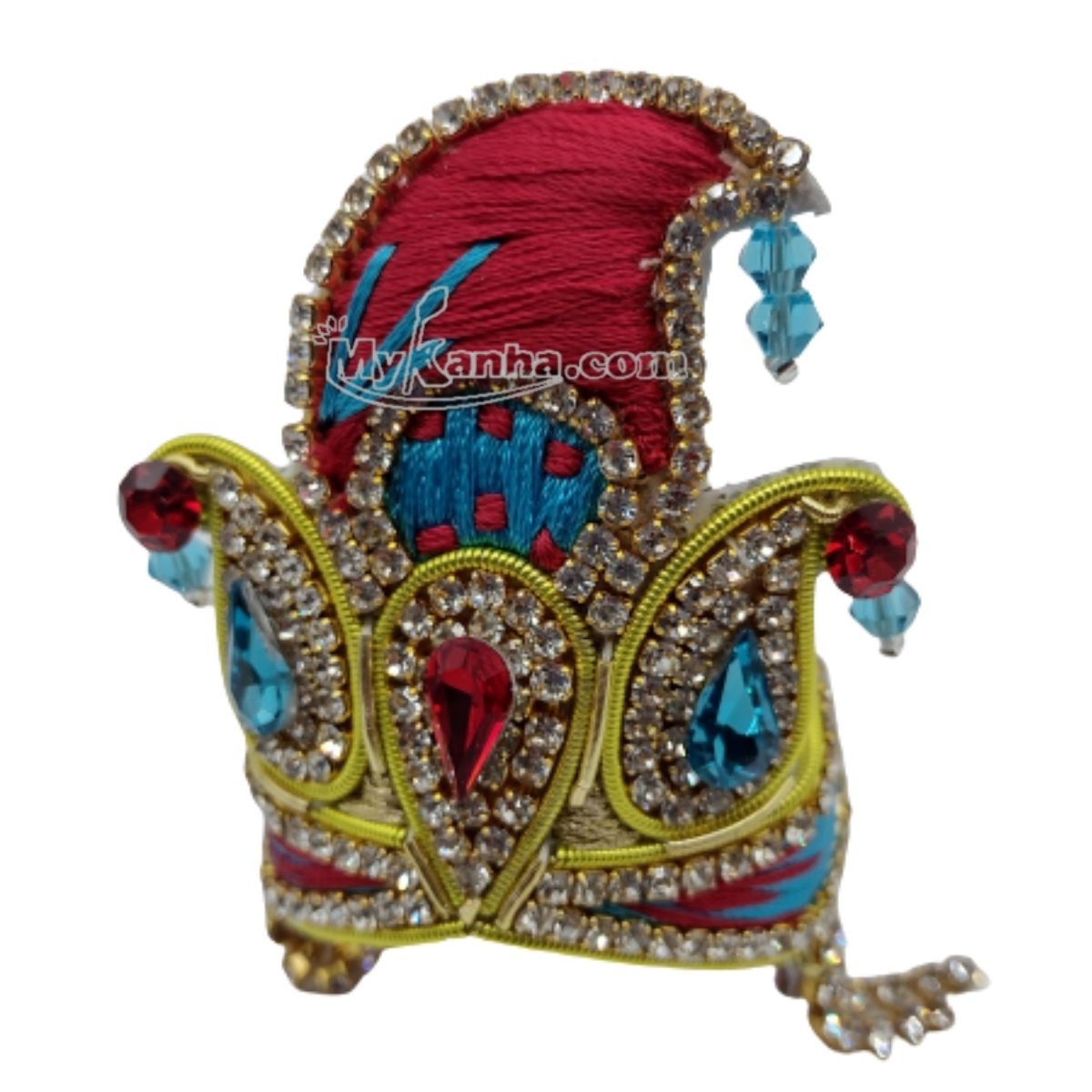 Stone Decorated Mukut For Laddu Gopal