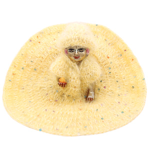 Laddu Gopal Ji woollen dress (Yellow color)