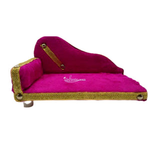 Velvet Singhasan Cum Bed