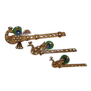 Wooden Peacock design Bansuri