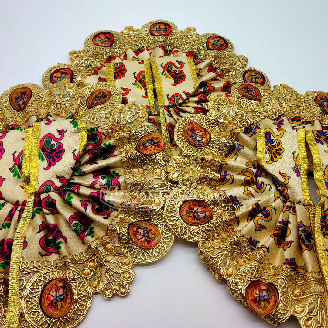 Radha Krishna Photo Printed Decorated Dress