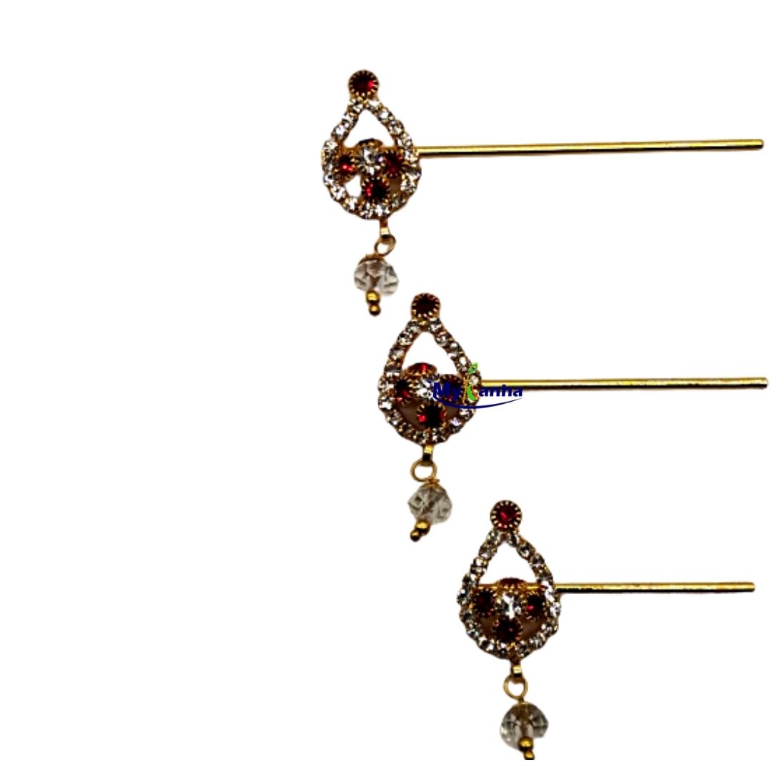 Red Color Stone Flute For Thakur Ji