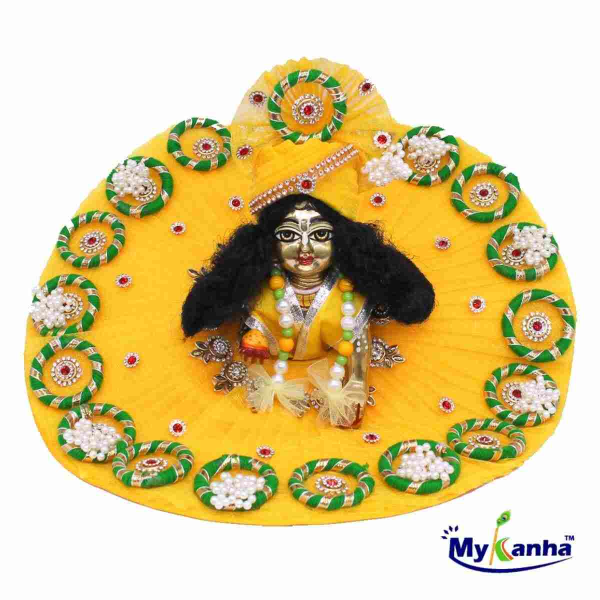 Yellow Designer Dress for Ladoo Gopal Ji