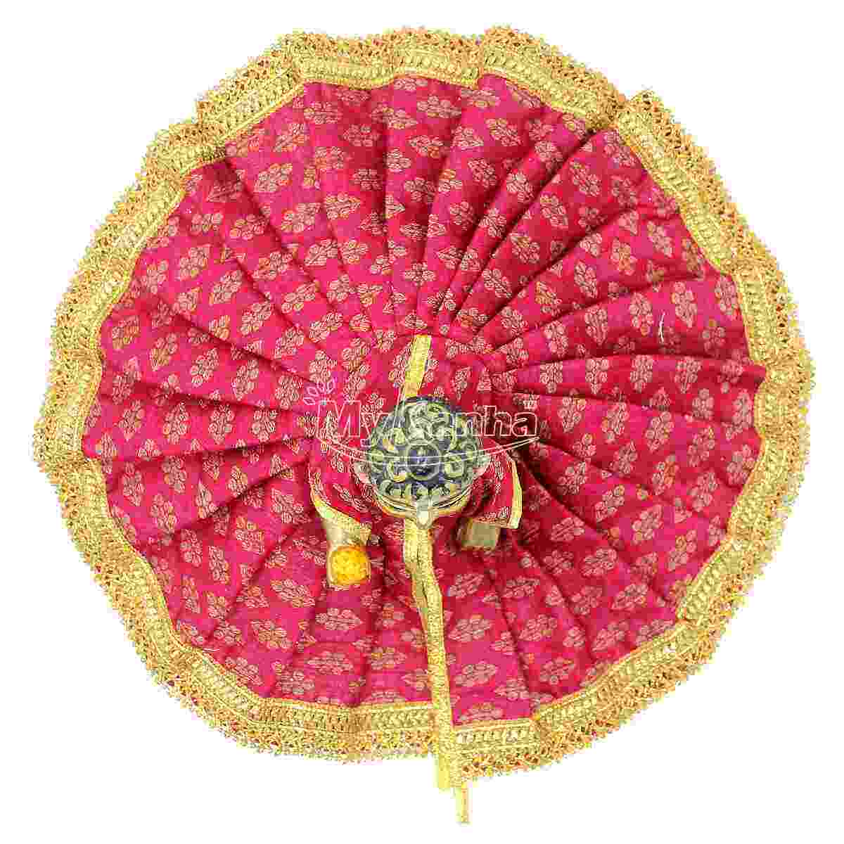 Designer Bright Maroon color dress for Bal Gopal Ji