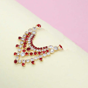 Stone decorated layered haar for idols (1.5 Inches)