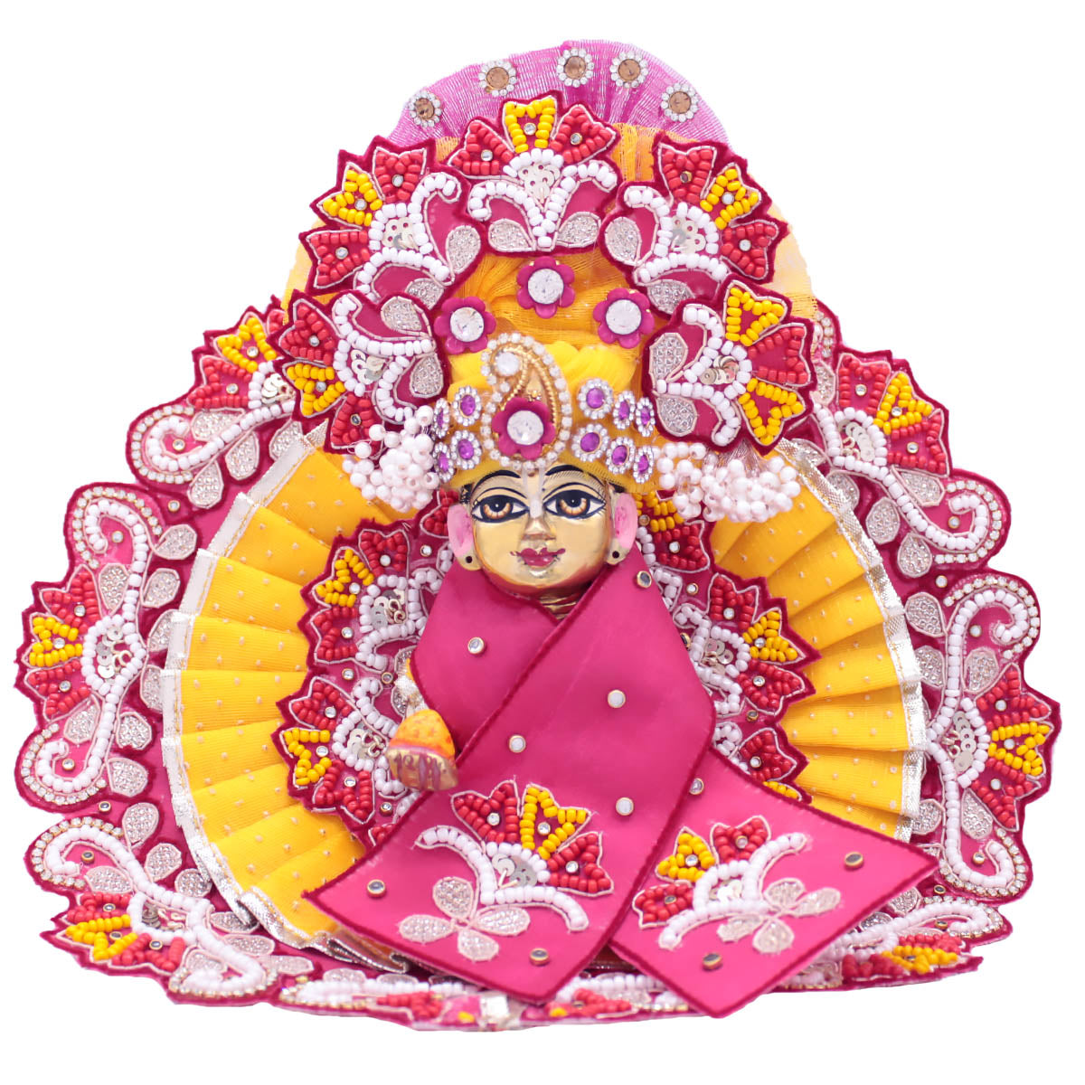 Heavy Yellow Dress with Heavy Pagdi (Full Set)