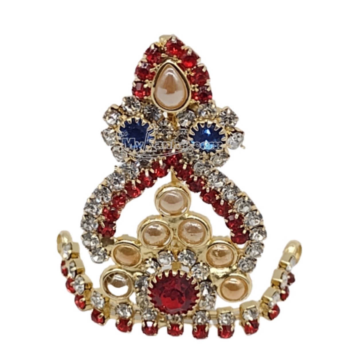 Kanha ji Heavy Stone Mukut (Up to 4 number)