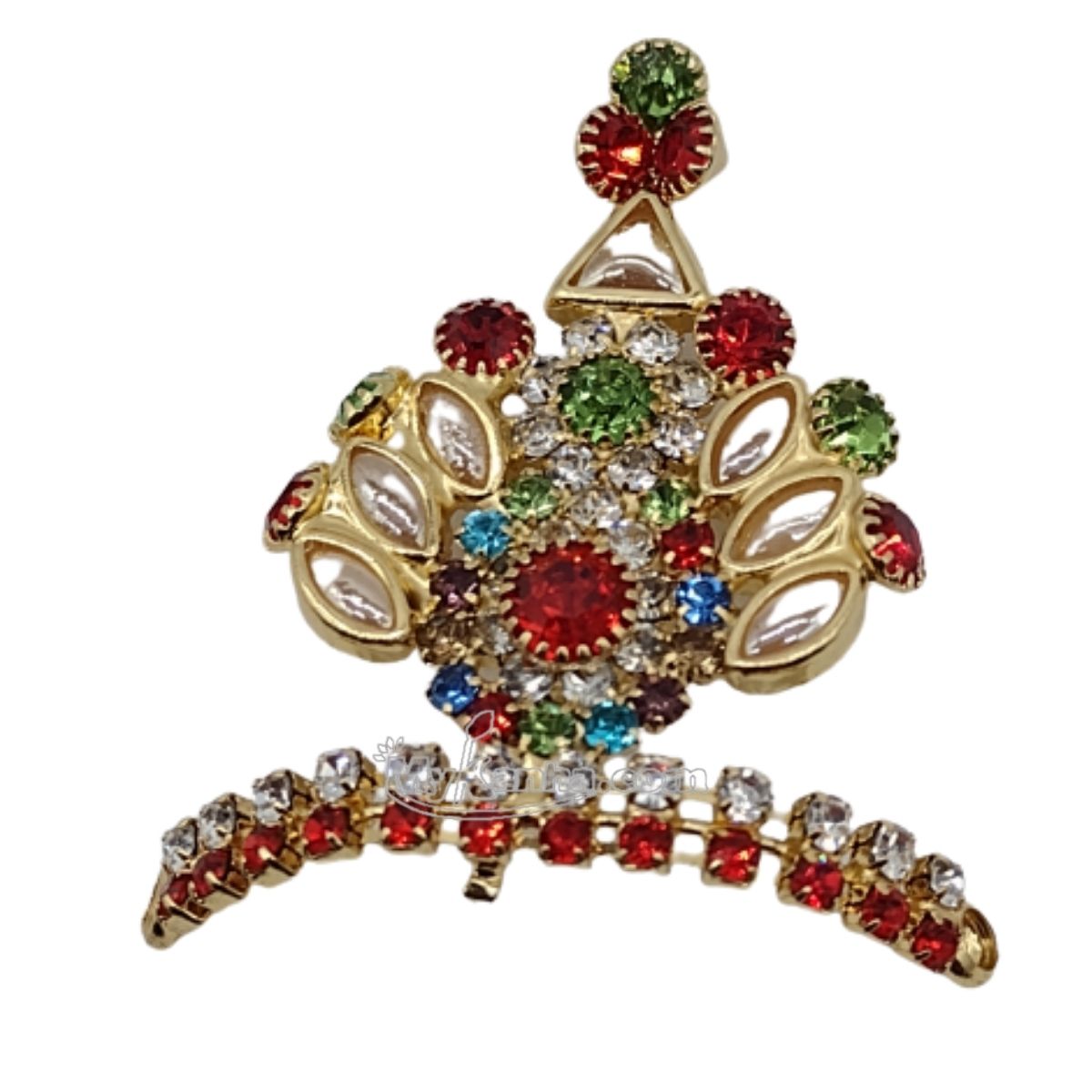 Stone and Bead decorated Mukut For Laddu Gopal