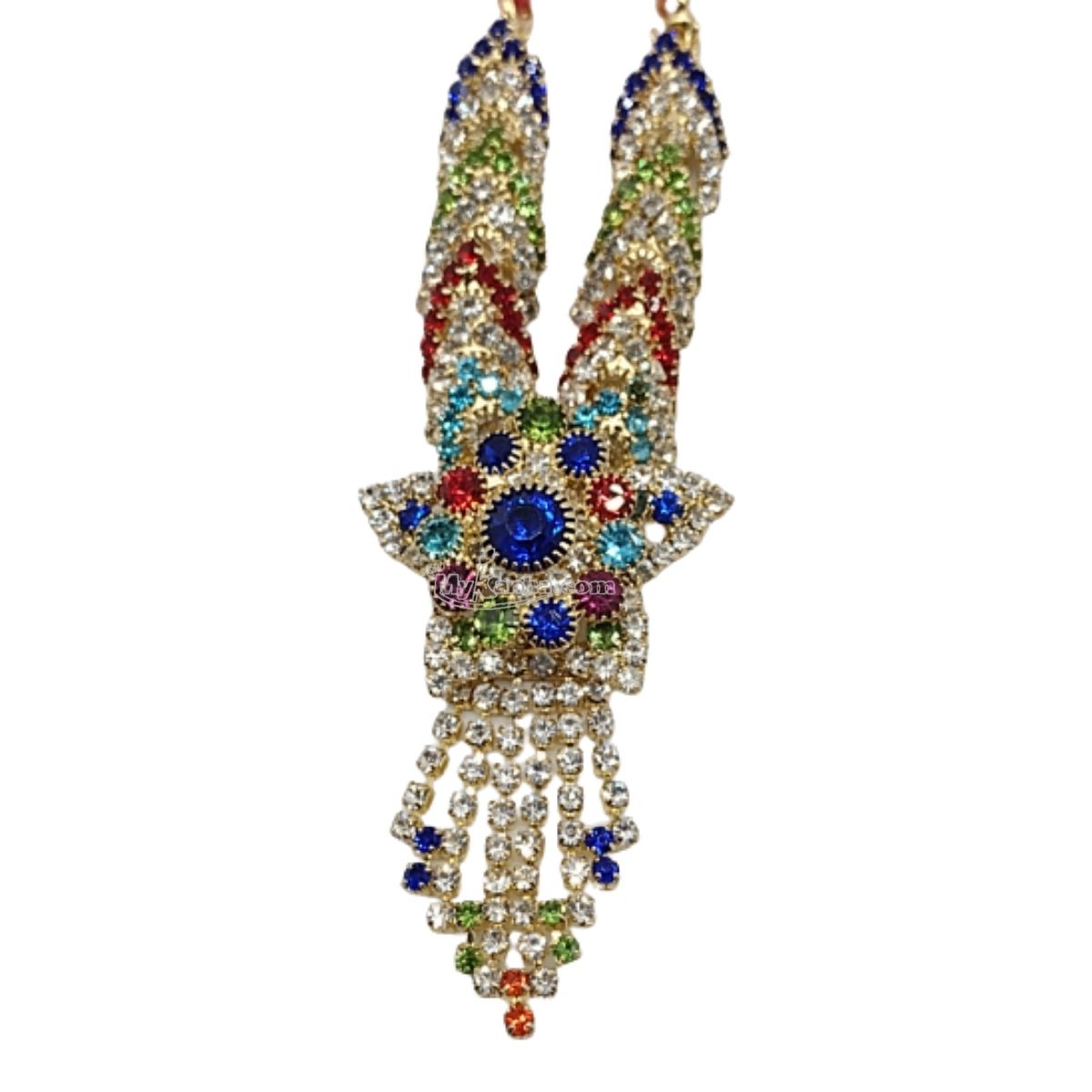 Beautiful Stone decorated Laddu Gopal Haar