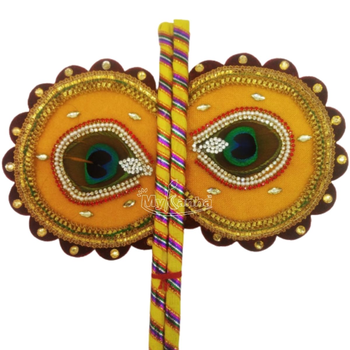Kanha jI Beautiful Pankhi Set ( Height 10 Inch )