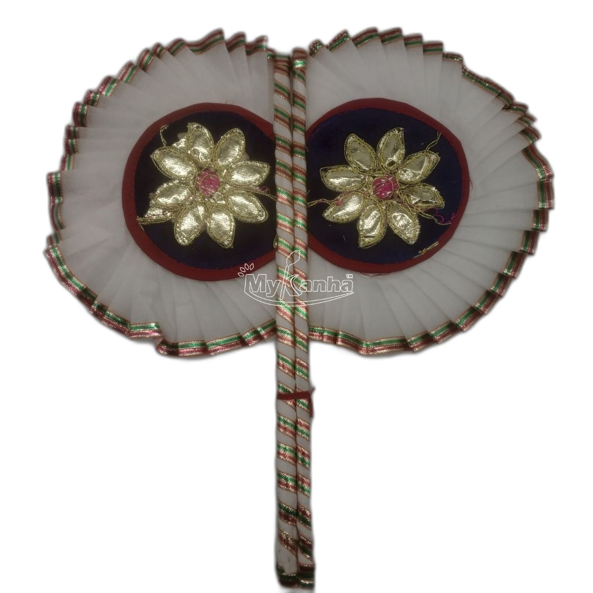 Beautiful White Color Pankhi For Laddu Gopal ( Length - 10.50 inch )