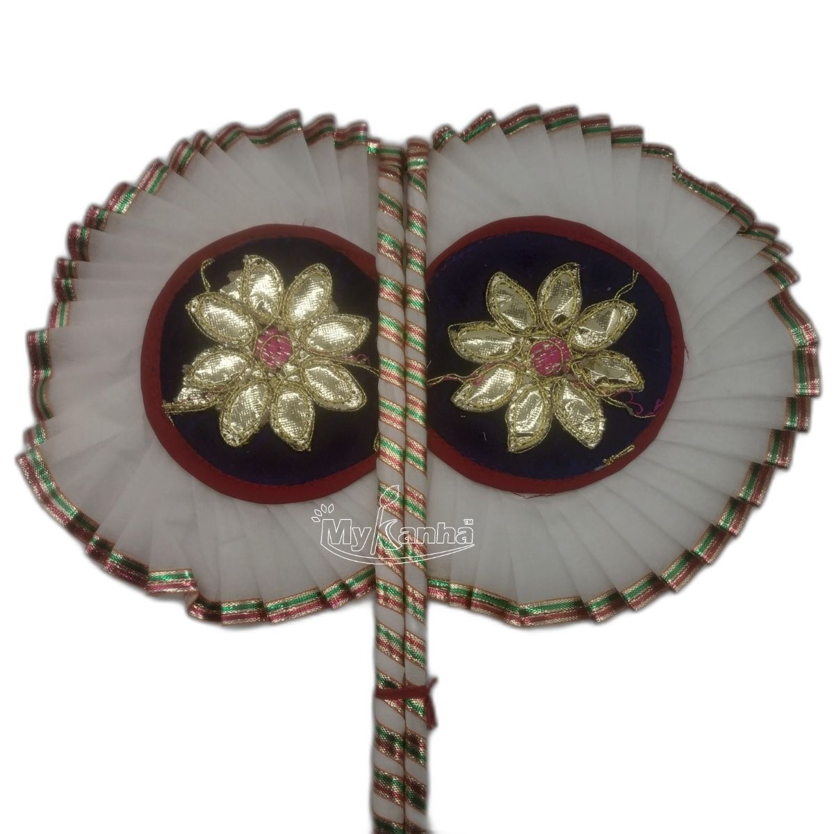 Beautiful White Color Pankhi For Laddu Gopal ( Length - 10.50 inch )