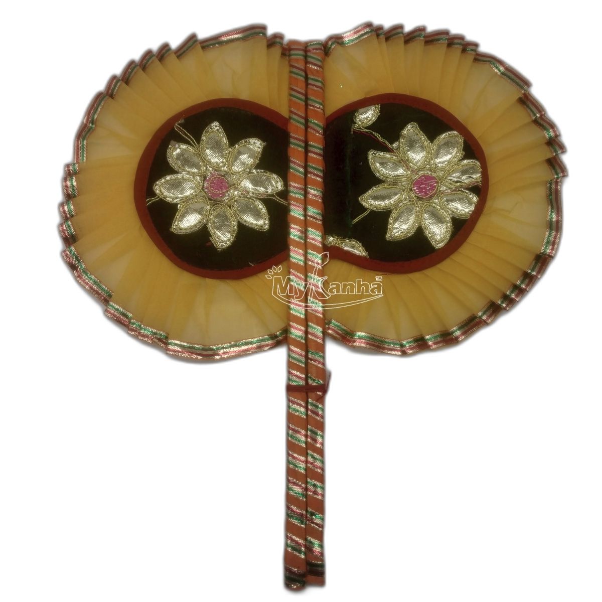 Beautiful Yellow Color Pankhi For Laddu Gopal ( Length - 10.50 inch )