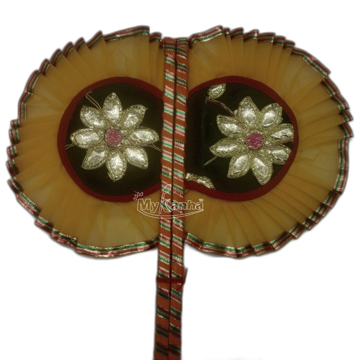 Beautiful Yellow Color Pankhi For Laddu Gopal ( Length - 10.50 inch )