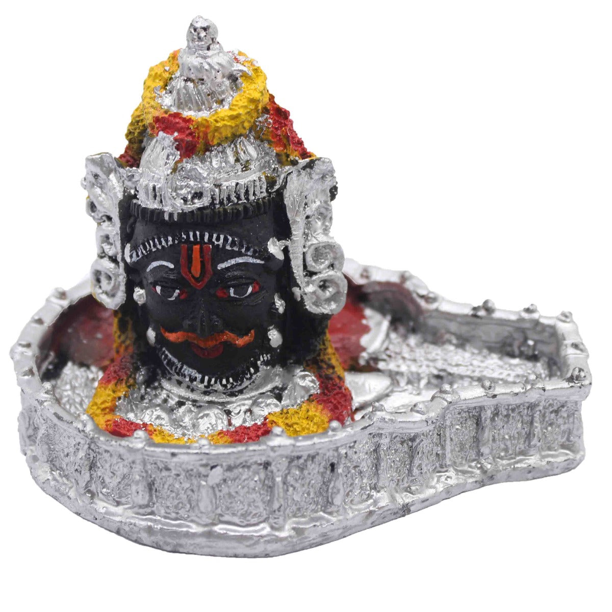 Mahakaal Shringar (Silver) Showpiece for Temple / Car/ Home