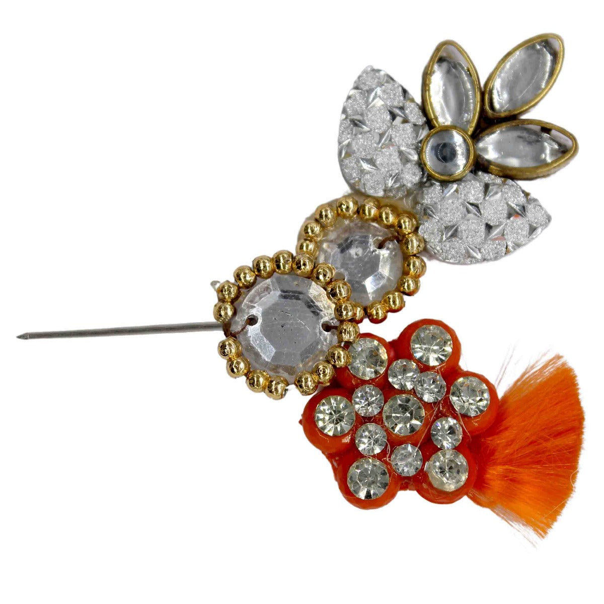 Beautiful Designer Orange Kalangi For Kanha Ji (Upto 6 Number)