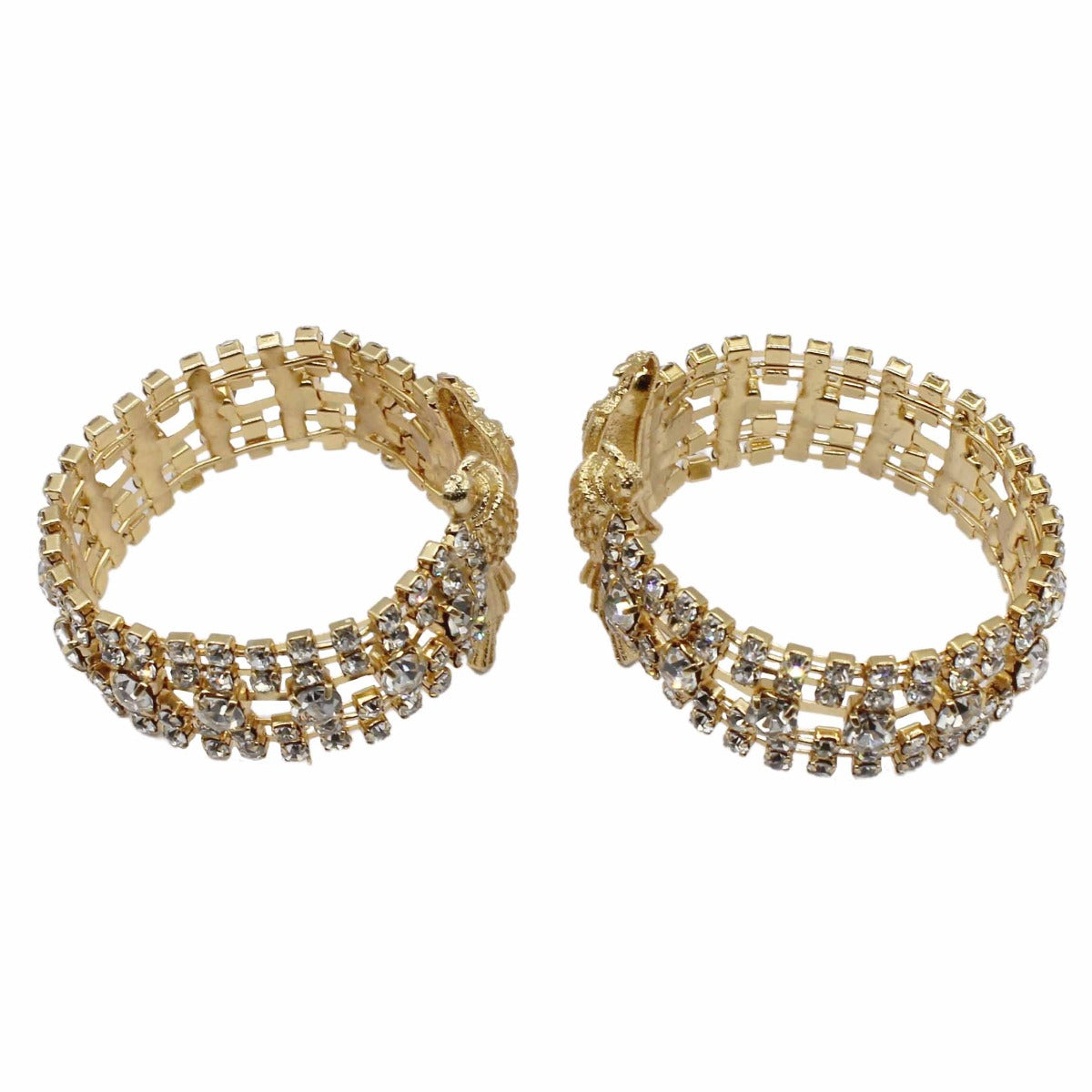 Parrot Decorated Designer Sliver Handcuffs For Kanha Ji