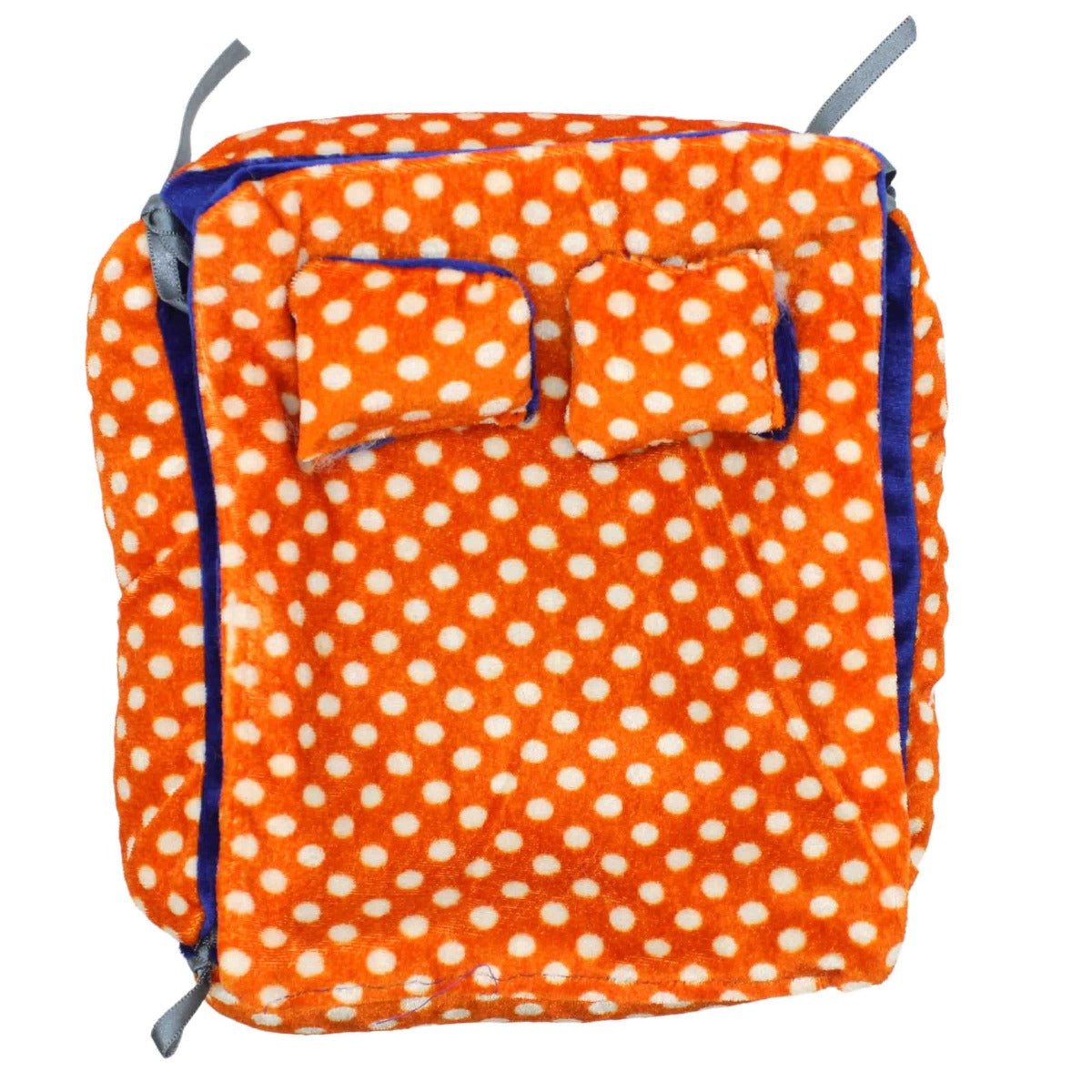 Beautiful Orange Bed For Thakur Ji -Large