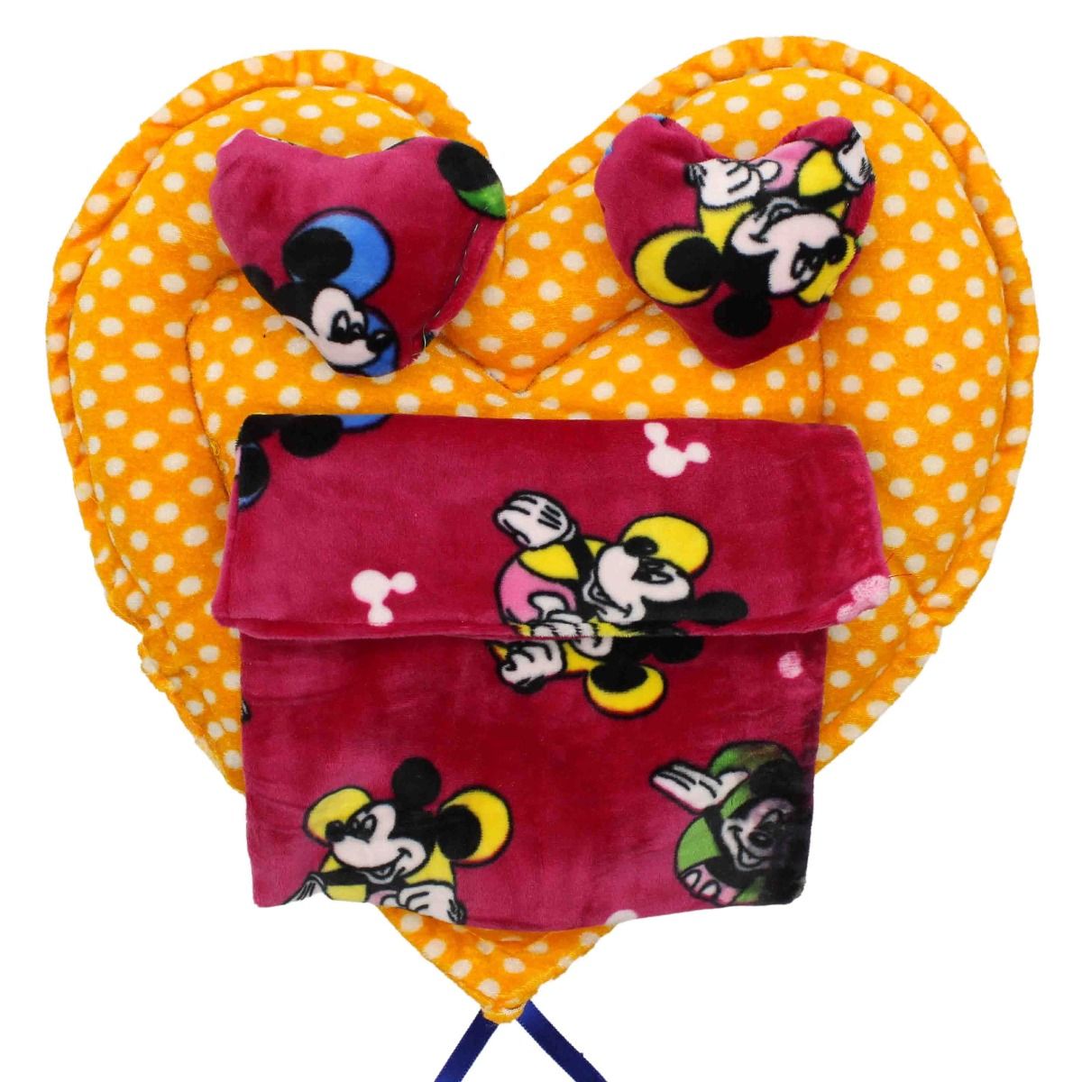 Heart Shape Bed with Pillow & Blanket For Laddu Gopal