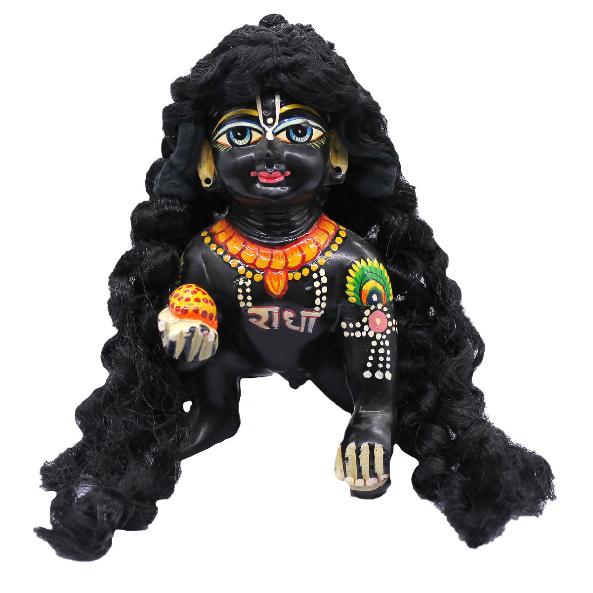 Laddu Gopal Hair/bal Curly Hair Wig Sringar/Bal Gopal,Radhakrishna Hair