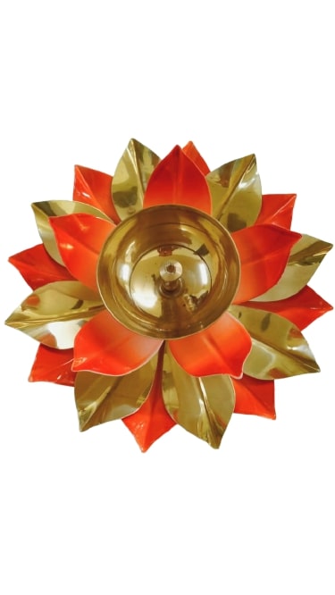 Lotous Brass Akhand diya-Large