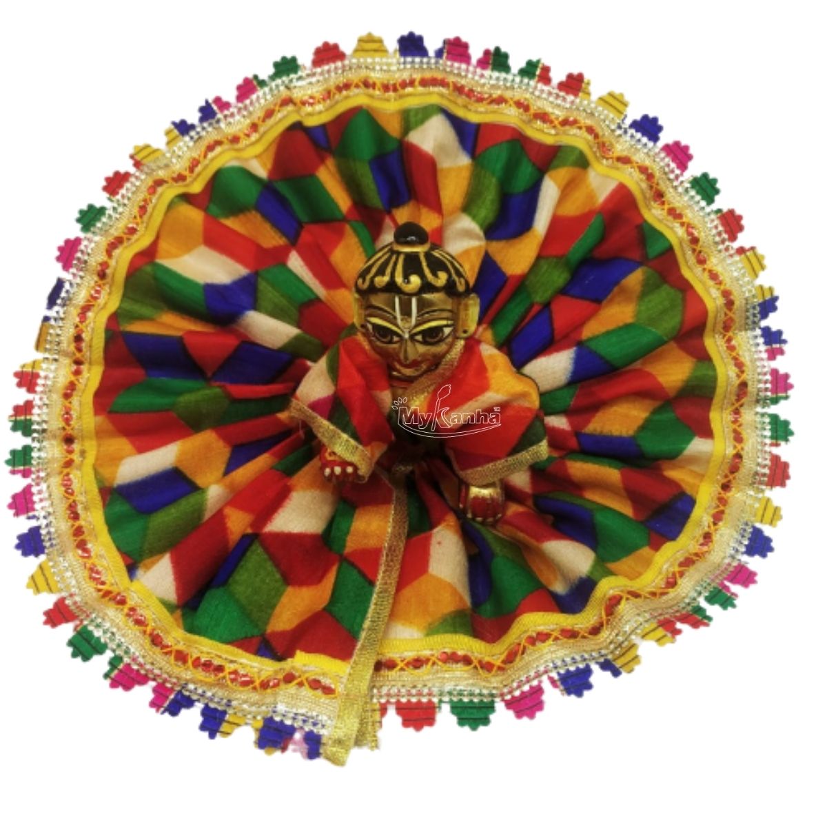 Multicolor Dress For Laddu Gopal