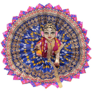 Beautiful Less Decorated Blue Dress For Laddu Gopal
