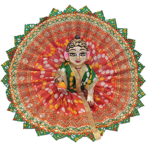 Beautiful Less Decorated Orange Dress For Laddu Gopal